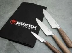 Böker Manufaktur Solingen Core Messertrio Mit Geschirrtuch -Böker 130791set 3