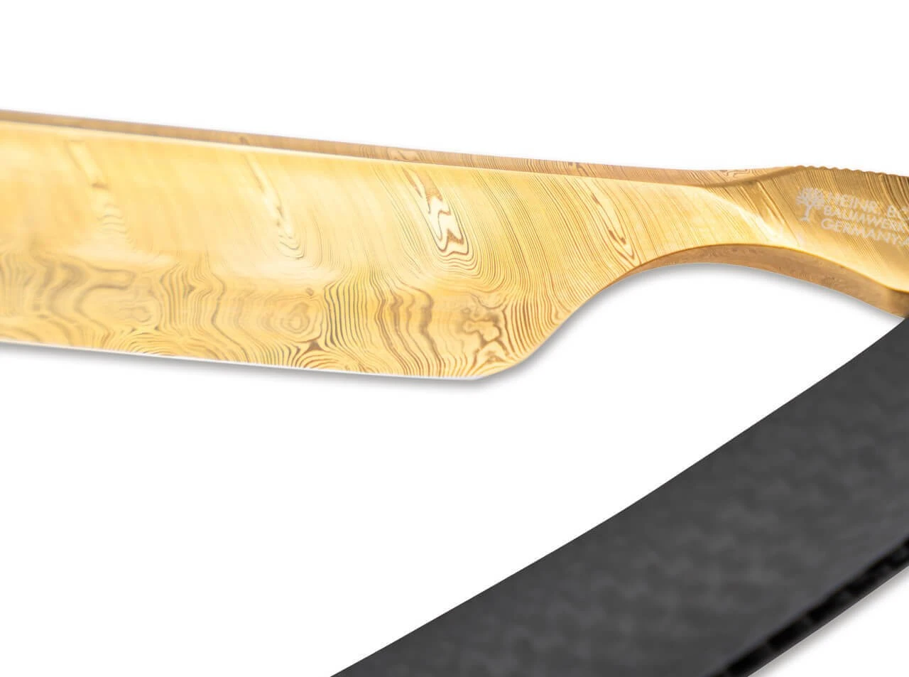 Rasiermesser Damast Carbon Gold 6 Rasiermesser Damast Carbon Gold – Bild 4